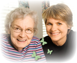 Daughter Mother smiling